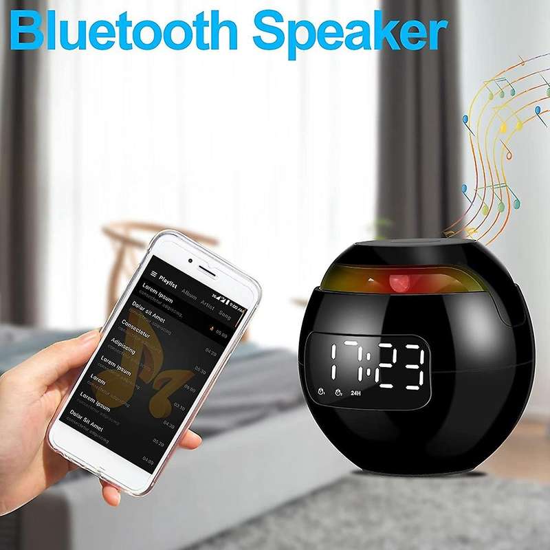 Alarm Clock Bluetooth Speaker, Digital Alarm Clock, Touch Control