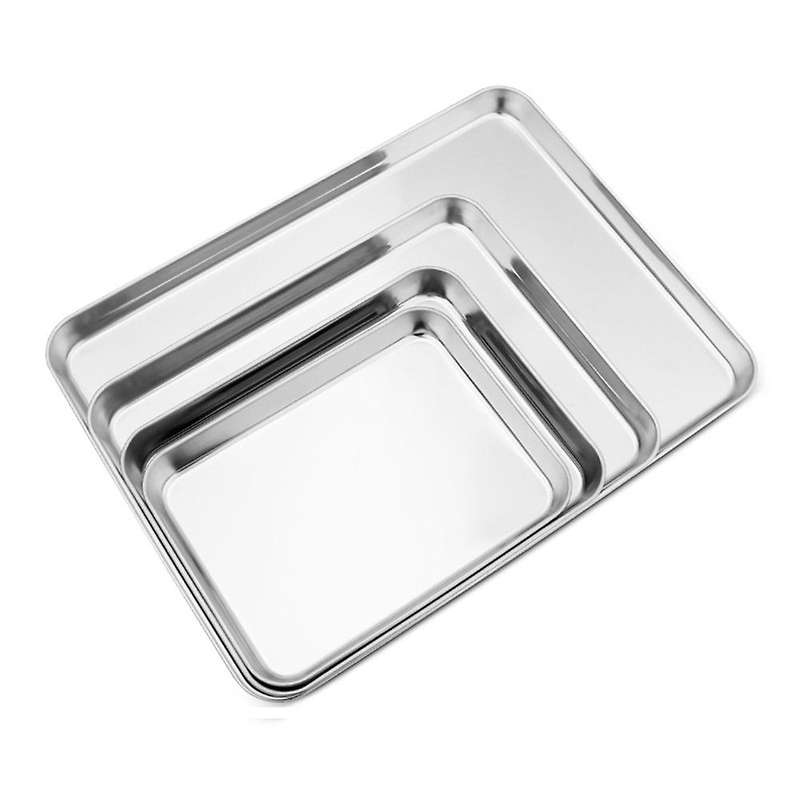 Stainless Steel Baking Tray with Removable Cooling Rack Bbq Tray,c