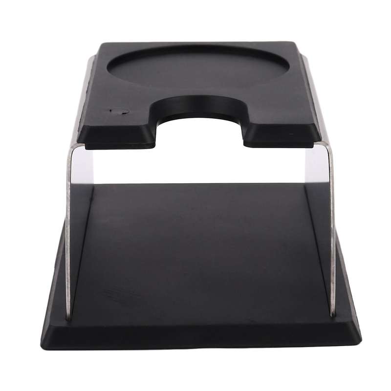 Realand Sturdy Stainless Steel Silicone Espresso Coffee Tool Black