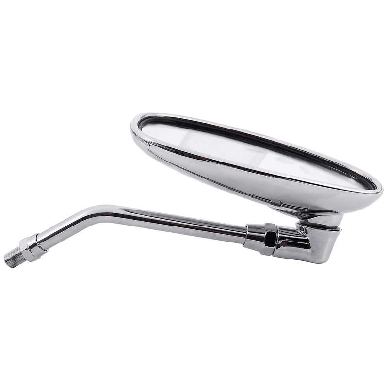 Universal Chrome Motorcycle Mirrors for Honda Suzuki Kawasaki 10mm