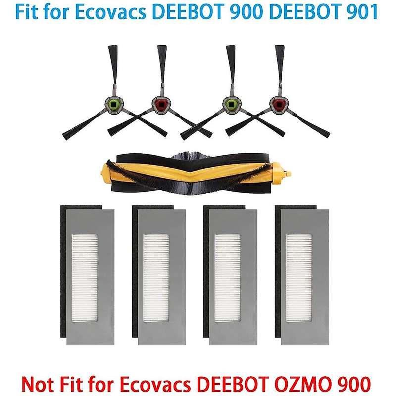 Brush Filter Spare Parts Set for Ecovacs Deebot 901 Deebot 900 Robot