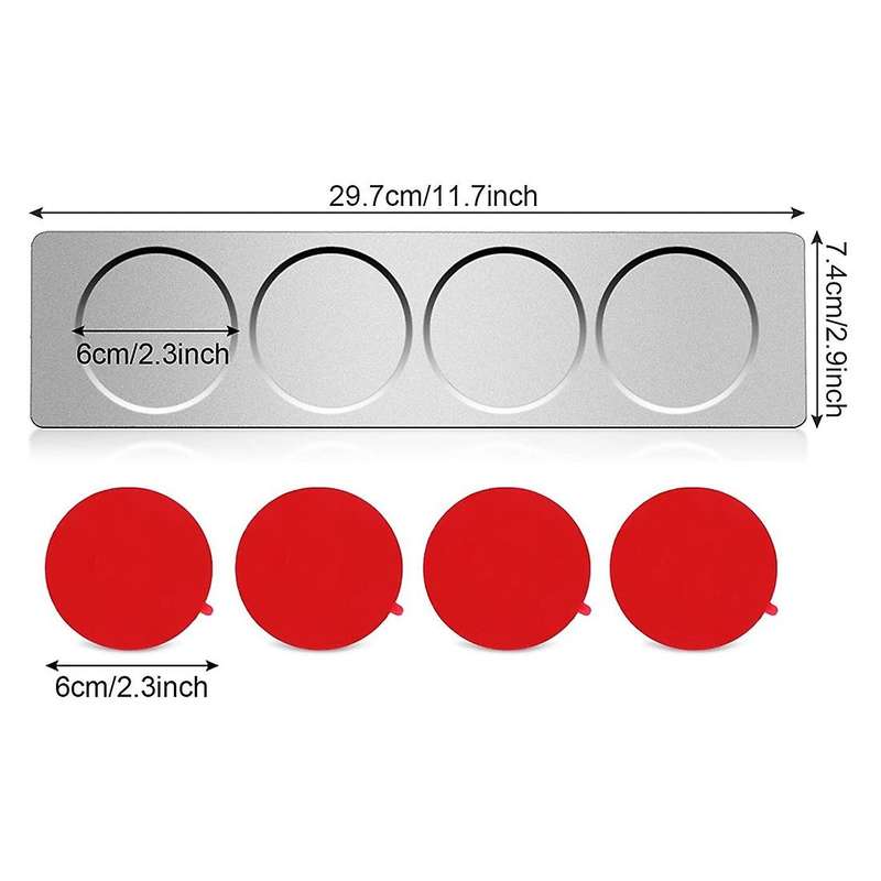 Magnetic Spice Jar Holder Stainless Steel Siding Base Magnetic Spice