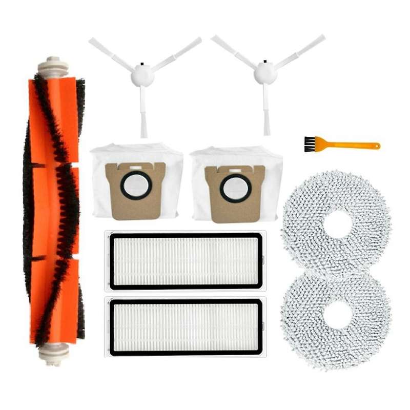 10pcs for Xiaomi Mijia B101cn Filter Mop Main Side Brush Dust Bag