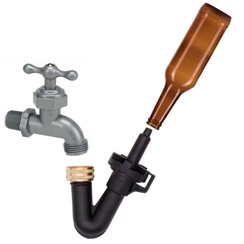 Single Blast Bottle Washer Homebrew Beer with Kitchen Faucet Adapte