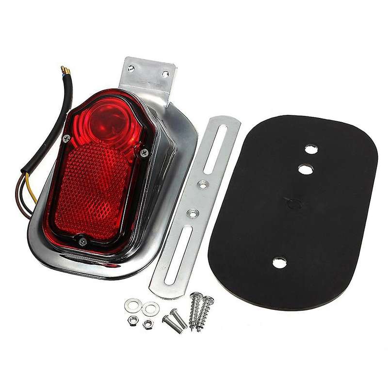Universal Motorcycle Tail Light Bulb Mount Plate for Choppers