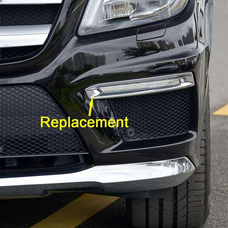 Car Left Fog Lamp Grille Fog Lamp Plating Cover Front Bumper Fog