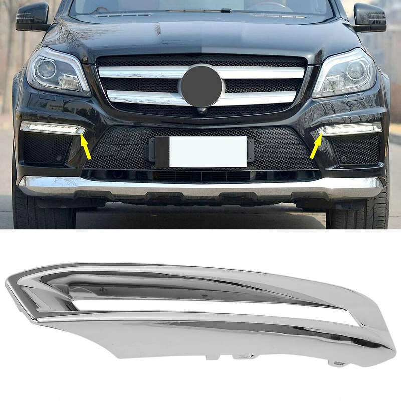 Car Left Fog Lamp Grille Fog Lamp Plating Cover Front Bumper Fog