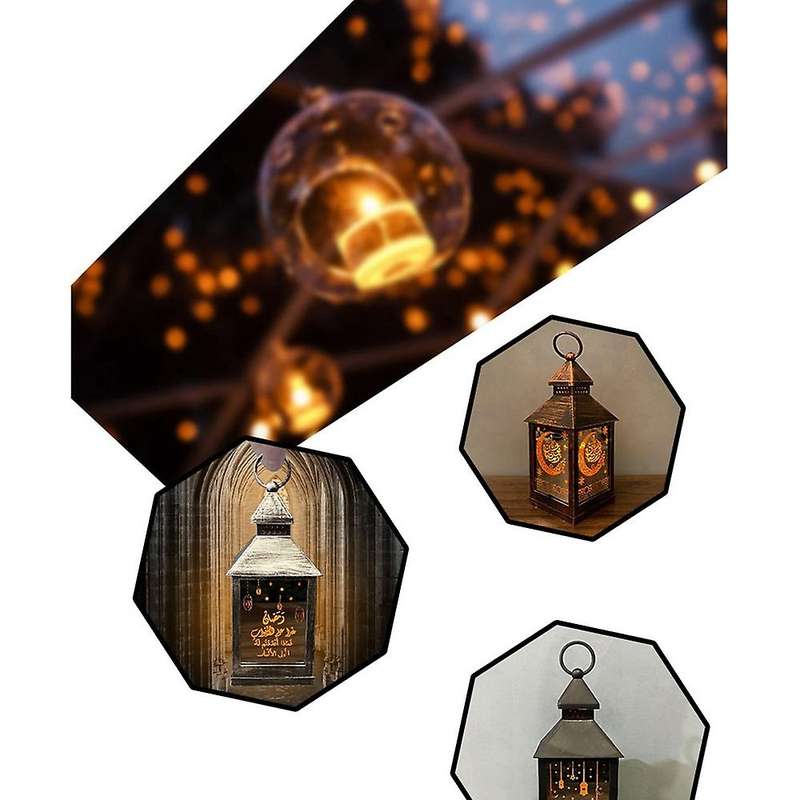 Eid Mubarak Led Wind Lights Ramadan Decorations for Home(c)