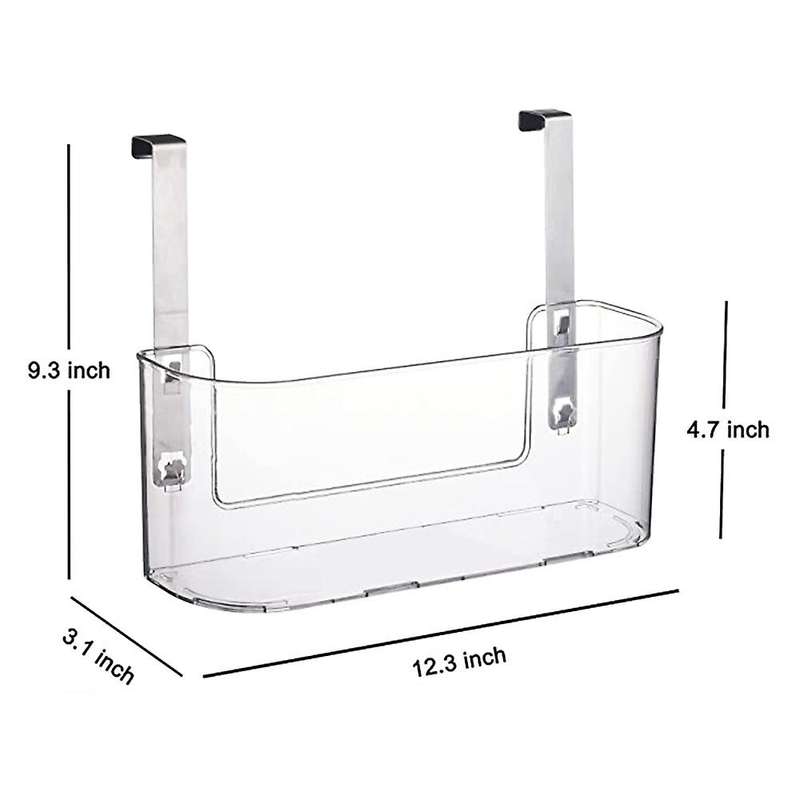 Transparent Storage Hanging Basket with Hook Hanging Storage A