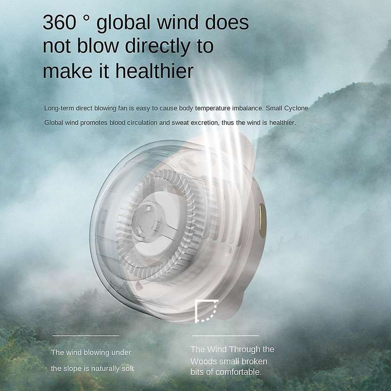 Portable Fan Portable Usb Fan Clip-on Fan White