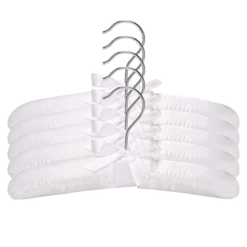 5pcs Luxury Satin-padded Children's Clothes Kids' Cloth Hook Hanger
