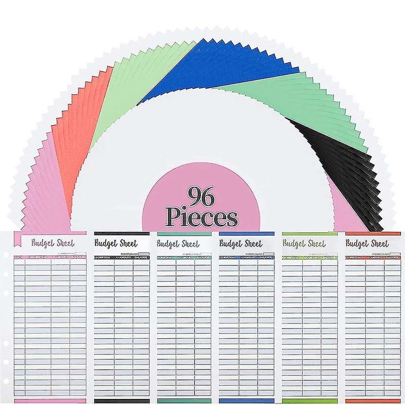 96 Pieces Of Expense Tracker Budget Sheet