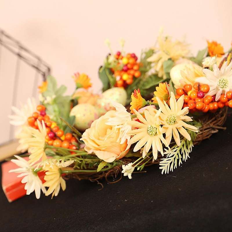 Easter Wreaths Flower Decoration Bunny Rabbit Garland Decoration