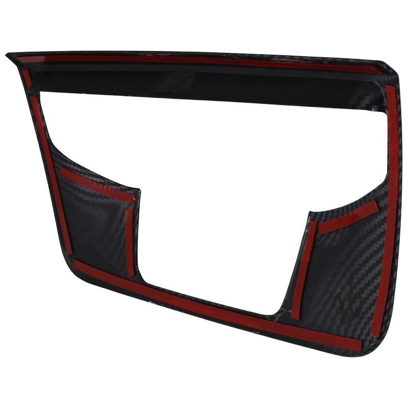 Carbon Fiber Car Control Navigation Panel Frame Trim Sticker