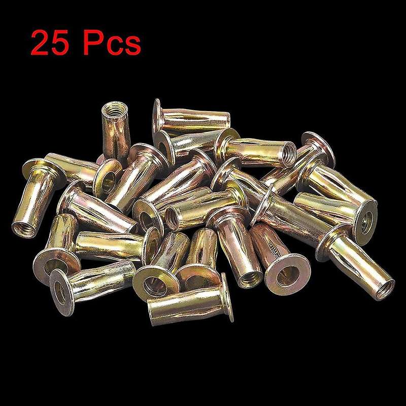 Multi-grip Rivet-nut, M8 Pre-bulbed Shank Carbon Steel Color-zinc