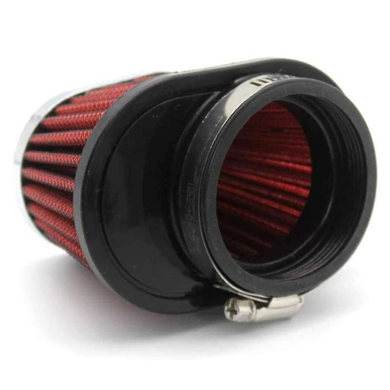 2pcs Universal Round Tapered Car Motorcycle Air Filter 51mm-red