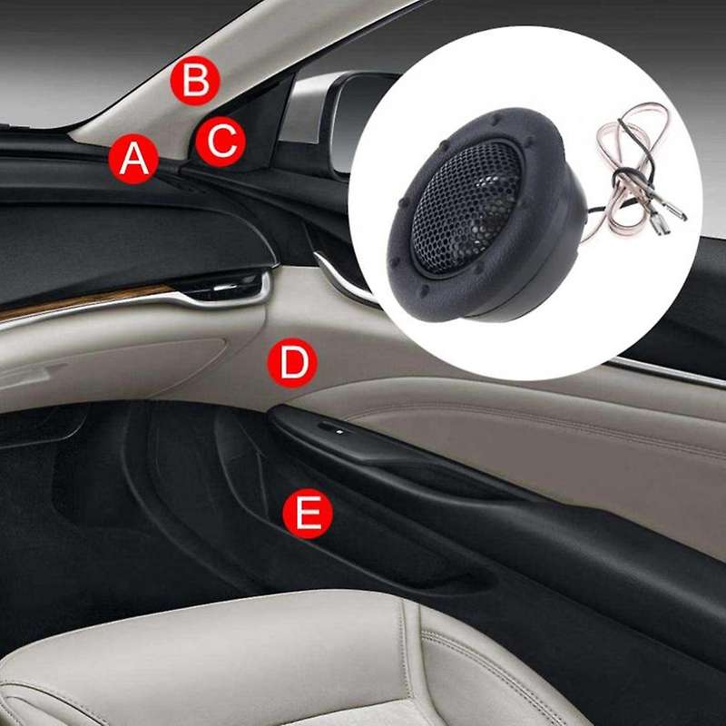 2pcs Universal High Efficiency Mini Half-dome Car Tweeter Speakers