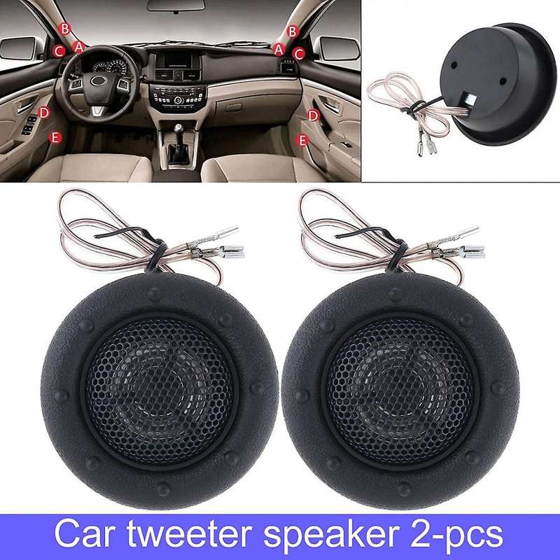2pcs Universal High Efficiency Mini Half-dome Car Tweeter Speakers
