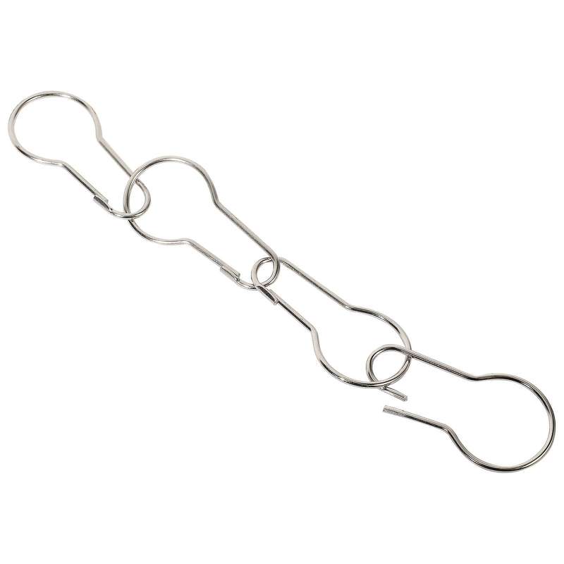 Lot Of 100 Iron Shower Curtain Hooks Rings Pear Clips