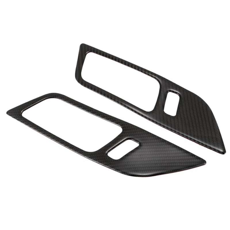 4pcs Car Carbon Fiber Interior Door Handle Bowl Sticker