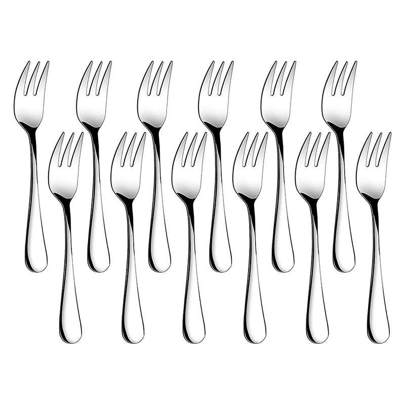 Dessert Forks Set Of 12, 5.5inches, Fruit Salad Forks for Party