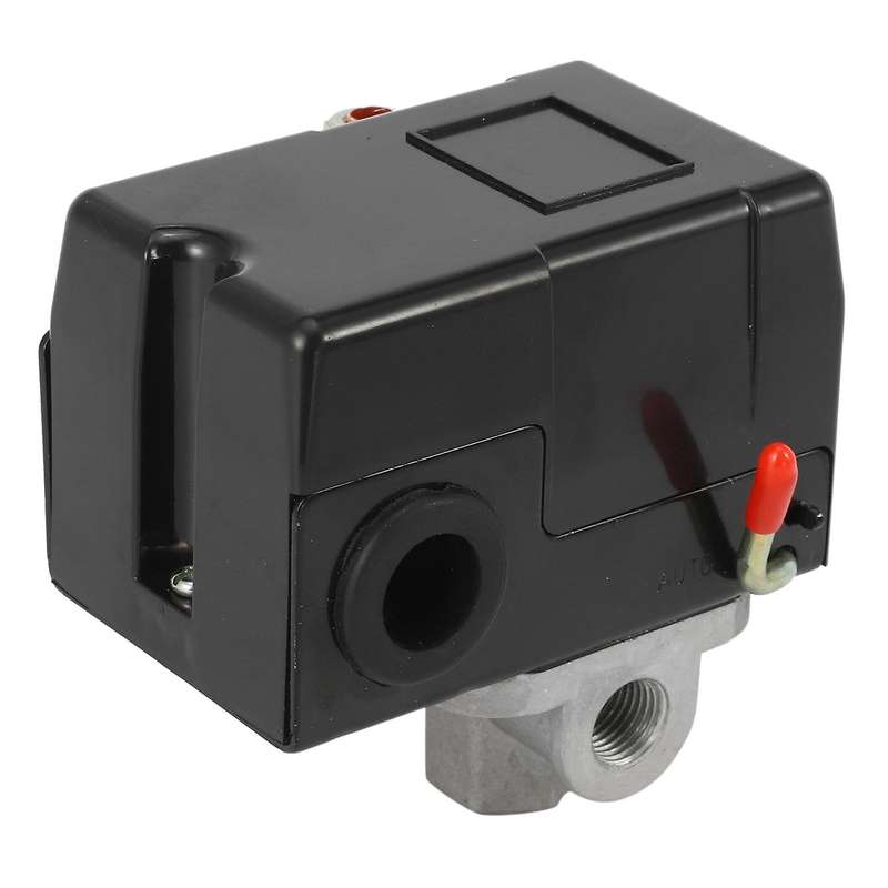 90-120psi Pressure Switch Control Valve Air Compressor 4 Port Black