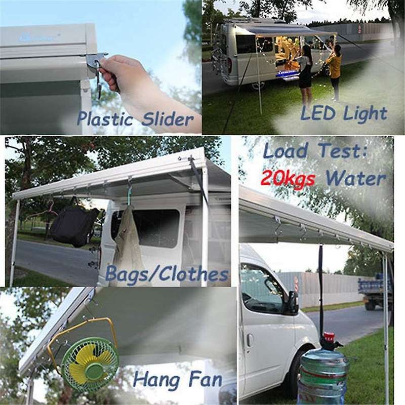 Pack Of 10 Awning S-hook Set with S Hook for Motorhomes Tent Hangers
