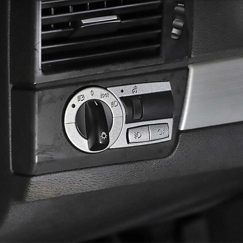 5pcs Car Headlight Switch Button Cover for Bmw- X3 2006-2010