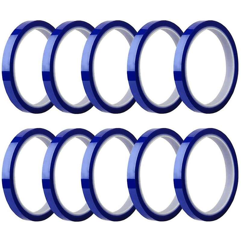 10 Rolls Heat Tapes Sublimation Blanks Thermal Tape No Residue Tape