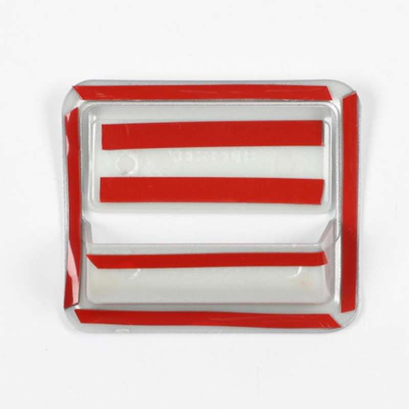 Car Copilot Storage Box Handle Cover Trim Decoration Stickers ,silver