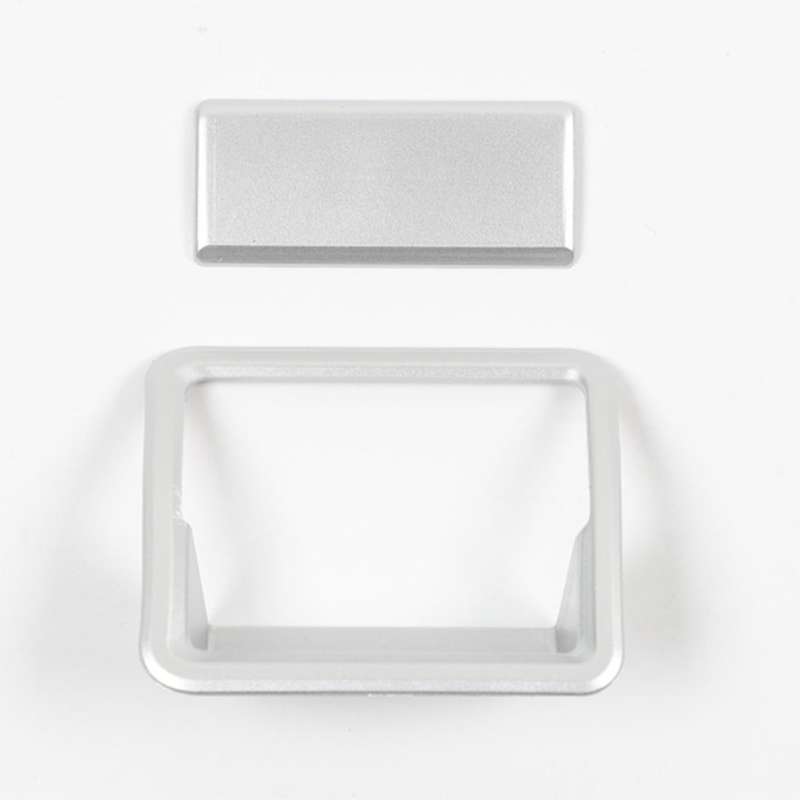 Car Copilot Storage Box Handle Cover Trim Decoration Stickers ,silver