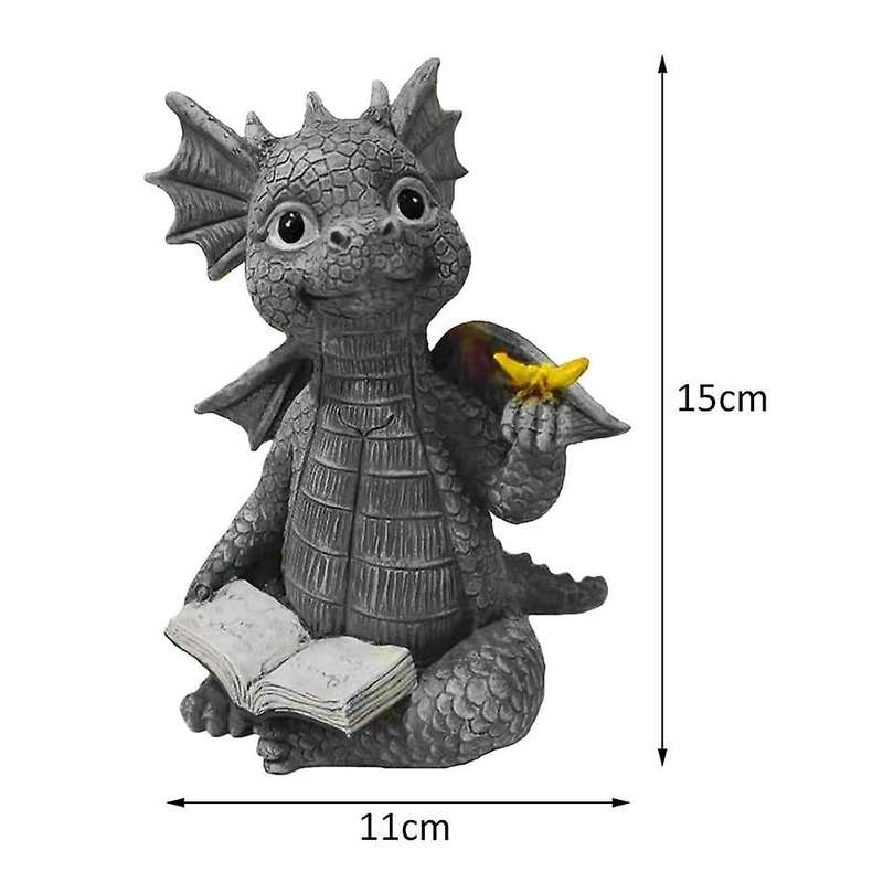 Baby Dragon Statue Buddha Art for Outdoor Courtyard Porch Decor