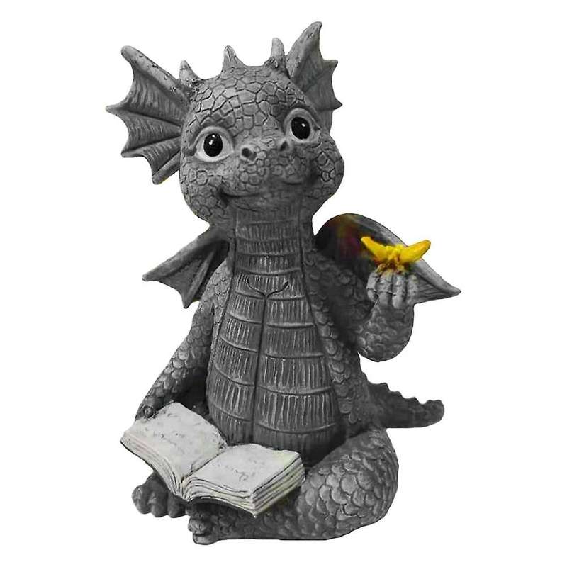 Baby Dragon Statue Buddha Art for Outdoor Courtyard Porch Decor