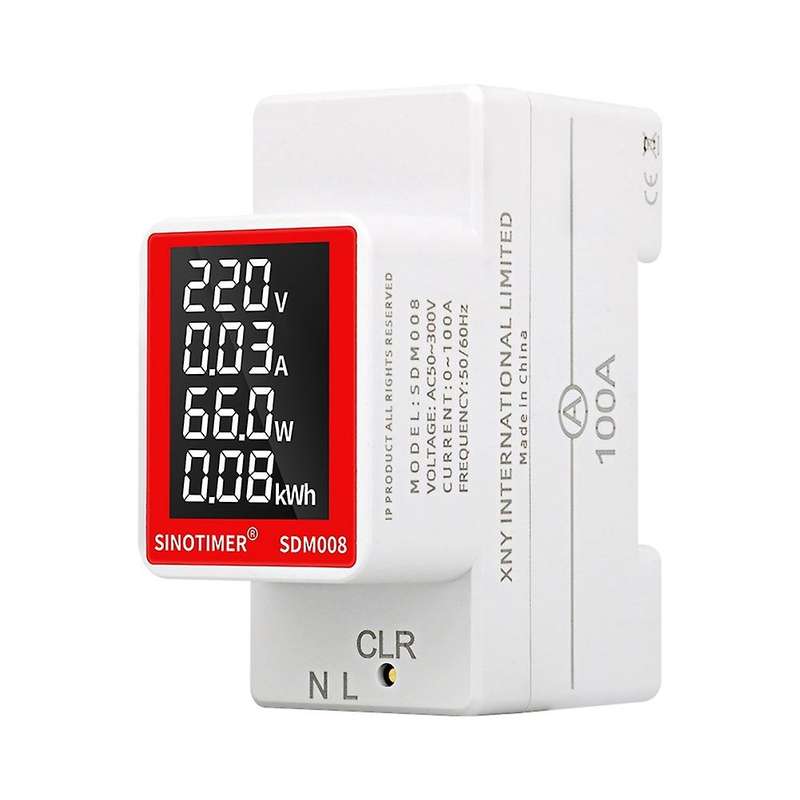 Sinotimer Ac Voltmeter 50-300v Multi-function Energy Meter Sdm008