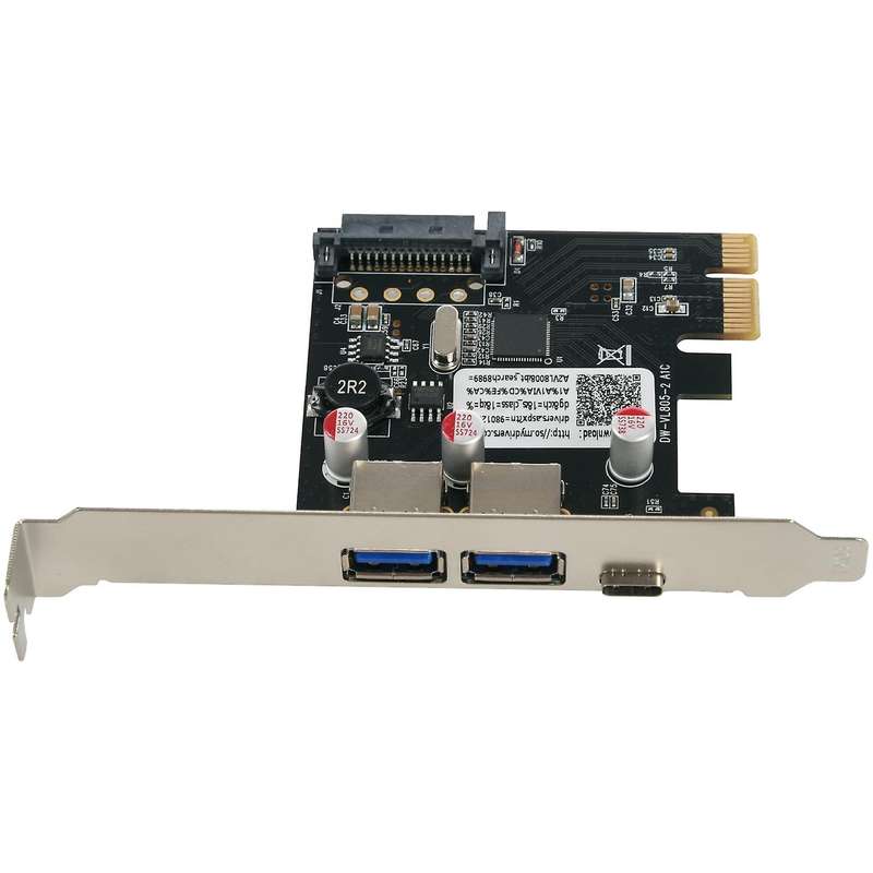 Usb 3.1 Type C Pcie Expansion Card Pci Controller Hub for Desktop Pc