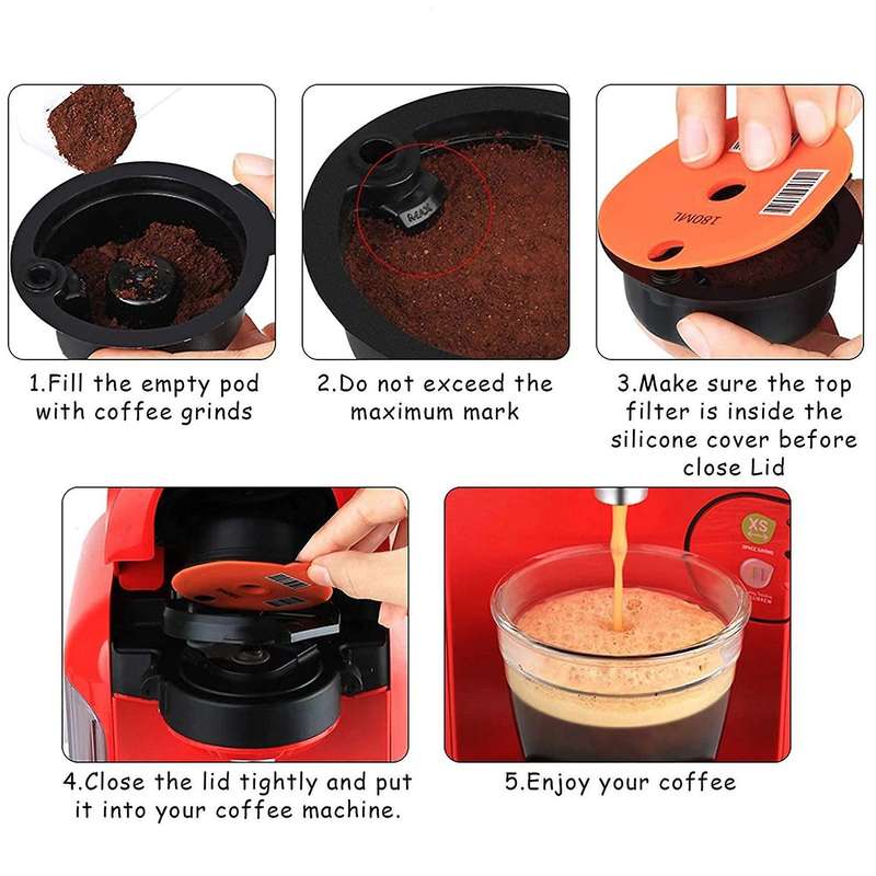 180ml Reusable Coffee Capsule Pods for Bosch-s Machine