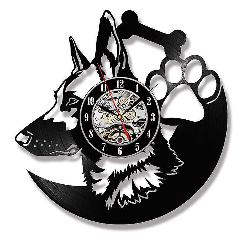 German Shepherd Dog Wall Clock Home Decor Dog Breeds -no Led Style
