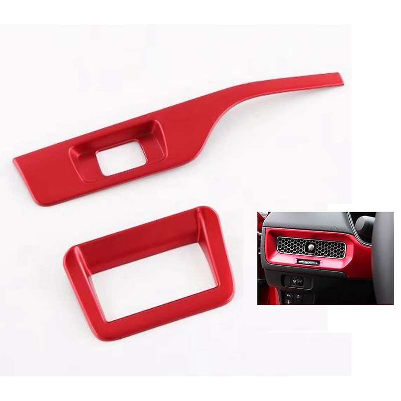 For Honda Civic 2022 Car Head Light Switch Button Cover Trim,red