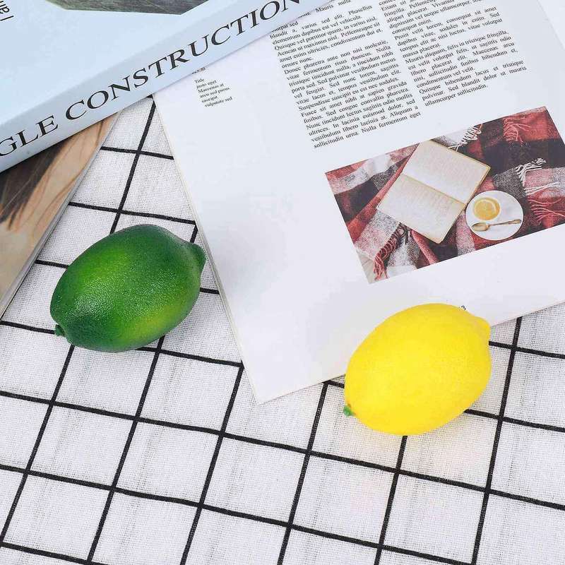 Artificial Lemons and Limes Fake Fruits Decorative for Home Kitchen