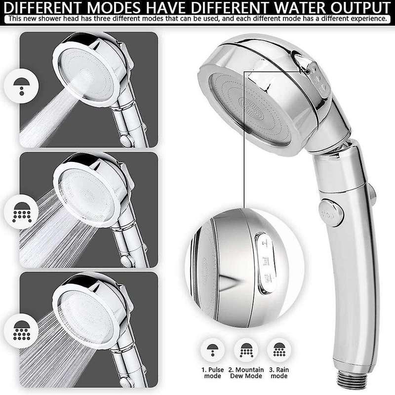 Detachable Shower Head with 78inch Hose, High Pressure Water Saving