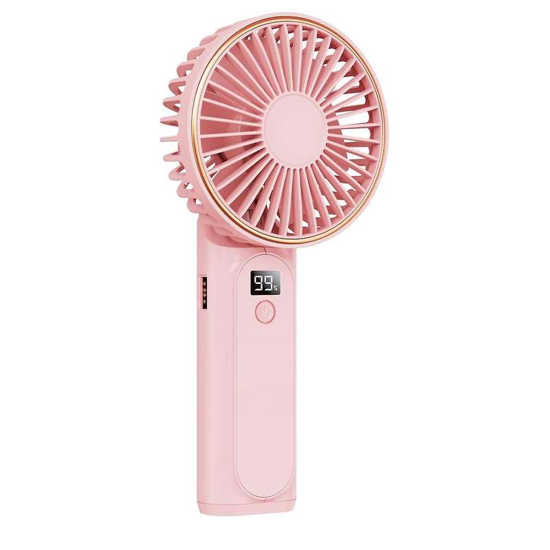 Handheld Fan, 2400mah Portable Mini Fan ,6 Speeds Adjustable,foldable