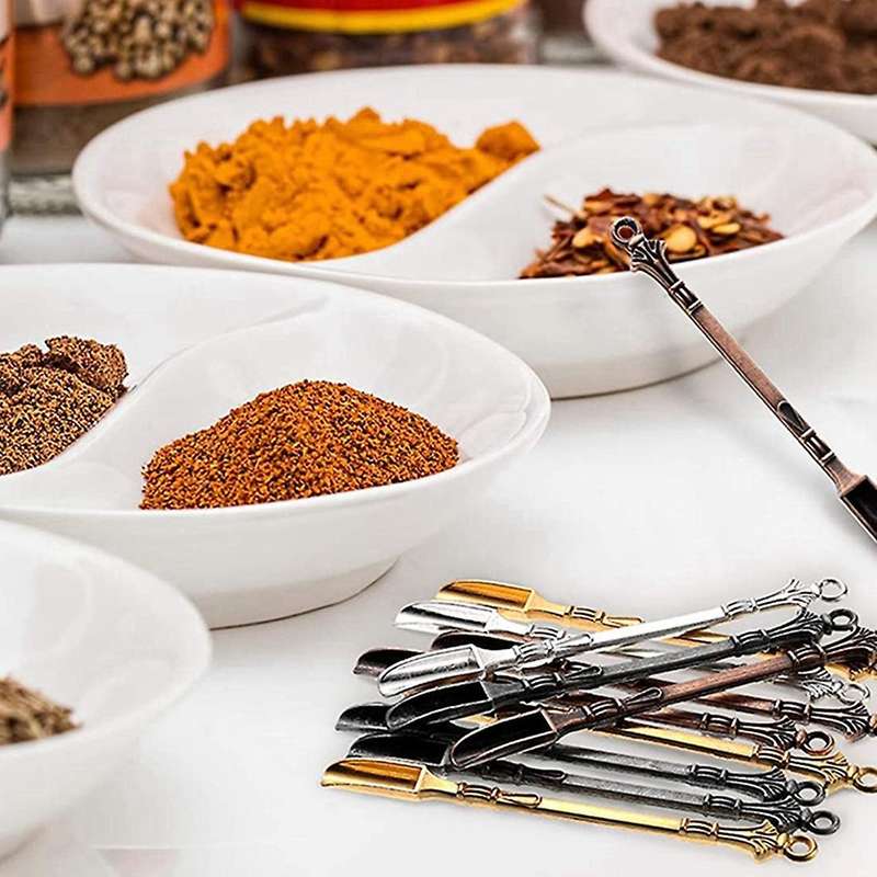 24pcs Mini Shovel Snuff Spoon,for Filling Vials with Salts Shovel