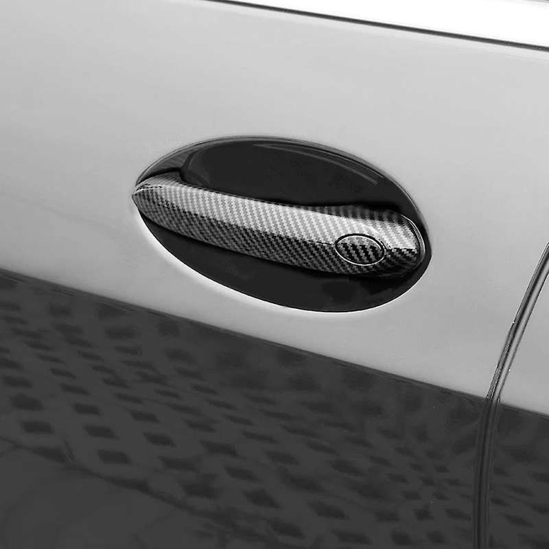 Carbon Fiber Outside Exterior Door Handle Cover Trim For-bmw 3 Series