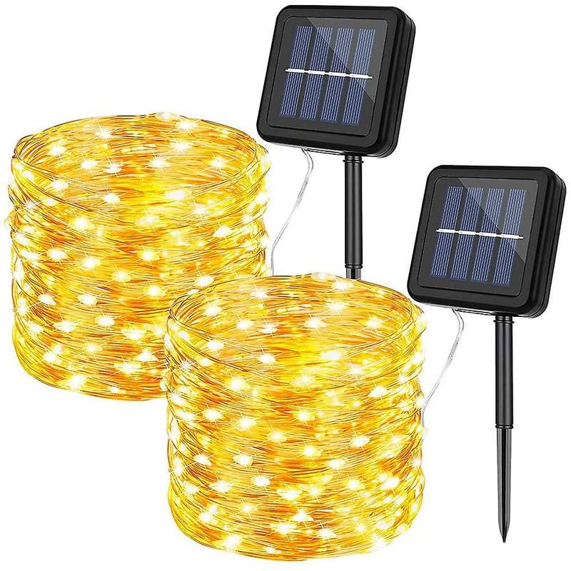 Solar String Lights for Patio Yard Trees Garden Decor -warm White