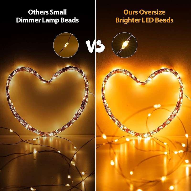 Solar String Lights for Patio Yard Trees Garden Decor -warm White