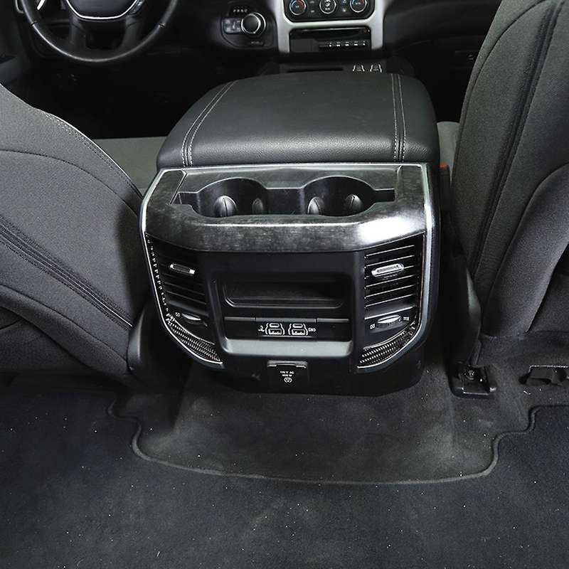 Rear Exhaust Vent Cover for Dodge Ram 2018-2022, Red Carbon Fiber