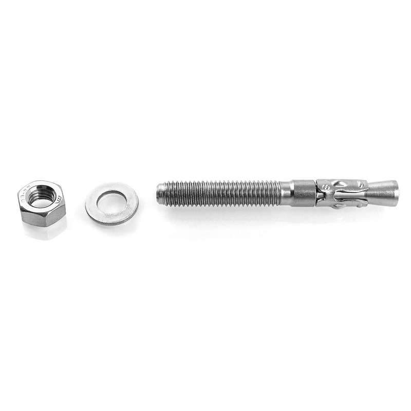 10 Pack 5/16 Inch X 2-3/4 Inch 316 Stainless Steel Wedge Anchor
