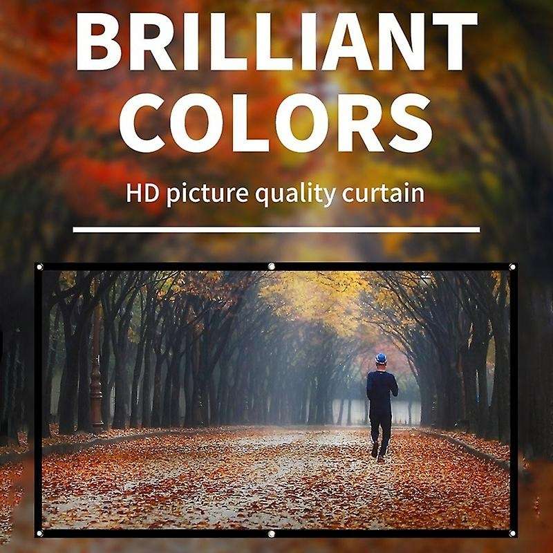 Projector Screen for Home Theater White Foldable Anti-crease(120inch)