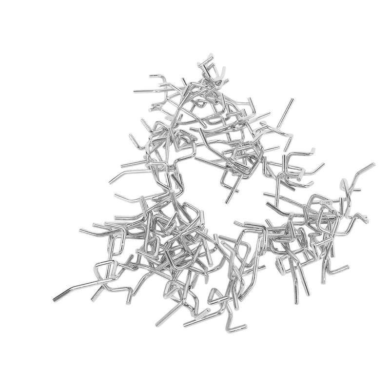 50pcs Durable Carbon Steel Practical Pegboard Hooks Hanging Tool
