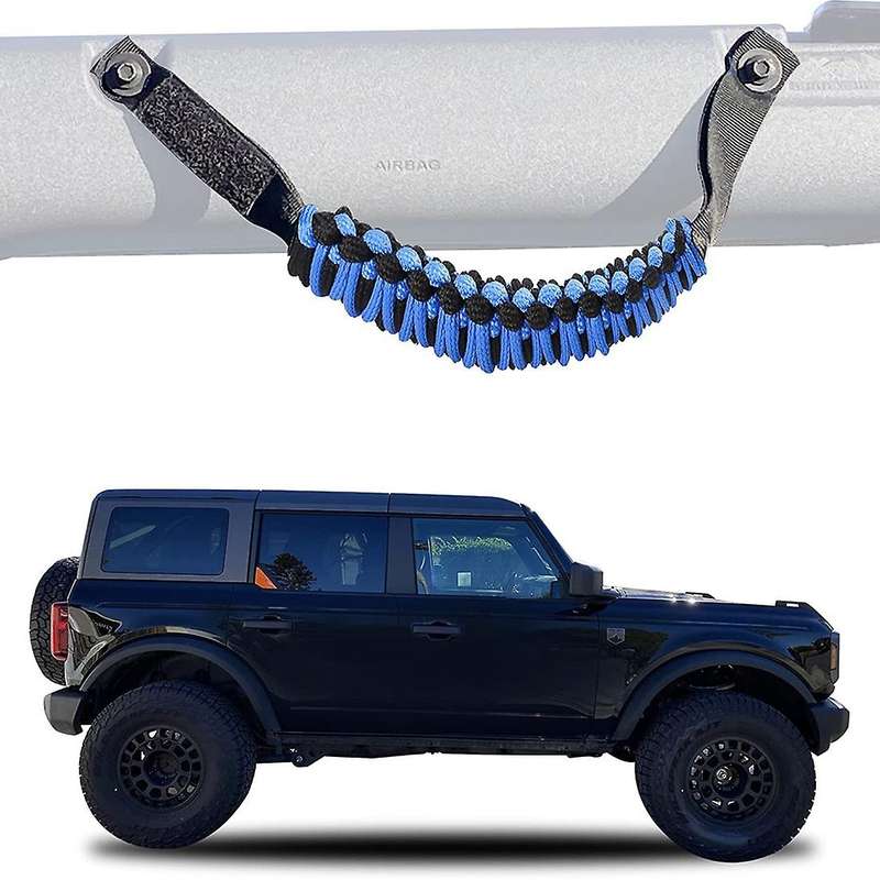 Roll Bar Grab Handles for Ford Bronco 2021 2022, 2 Pack (blue)